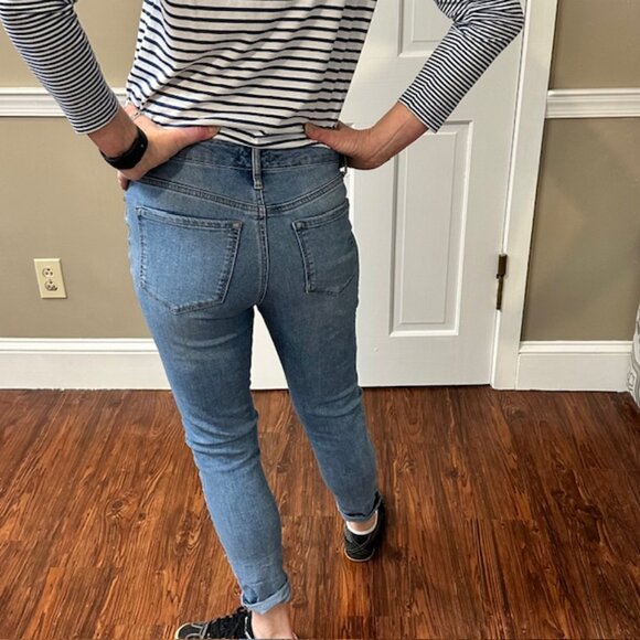 July 4th Special !!! Jessica Simpson Sz 6 Stretch Patchwrk OOAK Patriotic Jeans - Picture 6 of 8